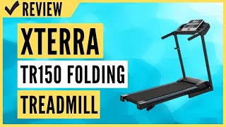 XTERRA Fitness TR150 Folding Treadmill Black Review [upl. by Cirnek]