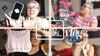 WEEKLY VLOG  Knitting on my Wips  Blurry eyes  crochet elephant [upl. by Eidolem]