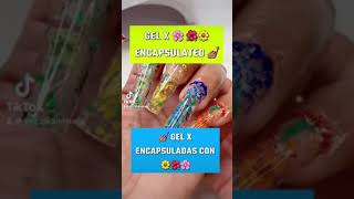 ENCAPSULATED GEL X FLOWER NAILS LONG [upl. by Viva]