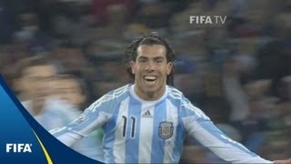 Argentina v Mexico  2010 FIFA World Cup  Match Highlights [upl. by Nomahs]