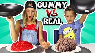 ALL GUMMY vs REAL IN ONE VIDEO [upl. by Atnuhs]