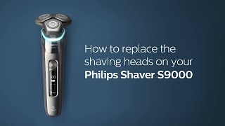 How to replace the shaving heads on your Philips shaver S9000 [upl. by Hannahsohs186]