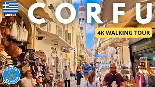 CORFU Greece Old Town Walking Tour  4K UHD  June 2023 [upl. by Nostets877]