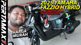 Review Yamaha Fazzio Hybrid 2025 Warna Hitam Glossy Tanpa Keyless Non Connected Harga Jogja Murah [upl. by Martinson]