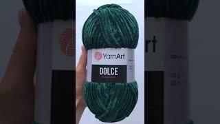 Подробный обзор пряжи YarnArt Dolce №774 Темнозеленый [upl. by Marteena227]