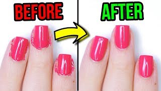 5 Nail Hacks For Perfectly Painted Nails THEY ACTUALLY WORK [upl. by Diandre]