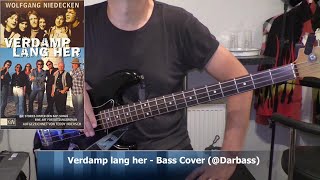 BAP Verdamp lang her  Bass Cover 🎧 play along with chords [upl. by Elgar]