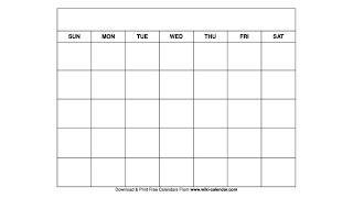 Printable Blank Calendar Templates  Wiki Calendar [upl. by Assirek]