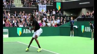 Monfils trick shot vs Del Potro  Rotterdam 2013 Crazy point [upl. by Reynard]