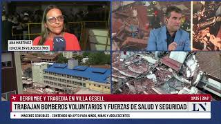 Villa Gesell buscan personas entre los escombros [upl. by Adara]