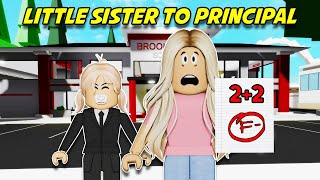 Little Sister Became Brookhaven PRINCIPAL Roblox Brookhaven [upl. by Berkow]