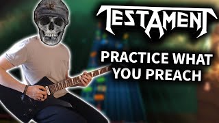 Testament  Practice What You Preach Rocksmith CDLC Guitar Cover [upl. by Akym]