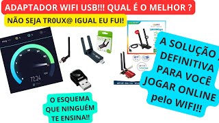 ADAPTADOR WIFI USB EM 2023 MELHOR OPÇÃO DE TODAS FIM DO LAG DE VERDADE NOS JOGOS [upl. by Akyssej21]