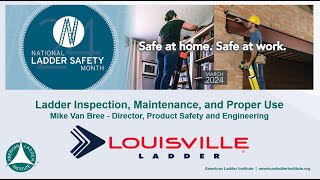 2024 National Ladder Safety Month Webinar Series  Ladder Inspection Maintenance and Proper Use [upl. by Anidan]