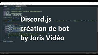 TUTO FR DISCORDJS création dun bot Discord [upl. by Nahshun67]