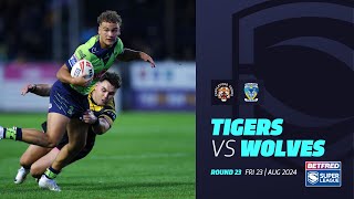 Highlights  Castleford Tigers v Warrington Wolves  2024 Betfred Super League  Round 23 [upl. by Agamemnon]