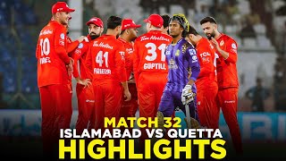 PSL 9  Full Highlights  Islamabad United vs Quetta Gladiators  Match 32  M2A1A [upl. by Isabeau694]