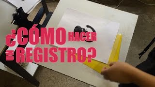 COMO HACER UN REGISTRO PARA SERIGRAFIA QUE ES UN REGISTRO PARA SERIGRAFIA REGISTRO PARA SERIGRAFIA [upl. by Wallach]