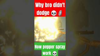 How pepper spray work 💀 melonplayground fypage fypシ゚viral fyp memes jokes [upl. by Kirtap]