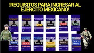 Requisitos importantes para ingresar al Ejército Mexicano ejércitomexicano requisitos trabajar [upl. by Fabio102]