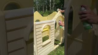 diy playhouse makeover😱 [upl. by Frohman]