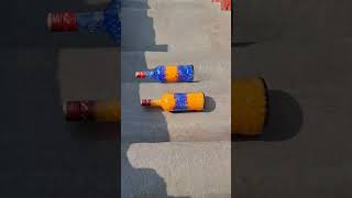 Orange vs blue  Breaking glass bottles on stairs shorts asmr satisfying [upl. by Nyrrad390]