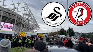 SWANSEA CITY 11 BRISTOL CITY  CROWD CHAOS IN GRUDGE MATCH  STILL UNBEATEN AT HOME  MATCH VLOG [upl. by Westbrook]