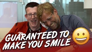 Jürgen Klopps MakeAWish interview with young fan Loyd  Guaranteed to make you smile [upl. by Htebesile]