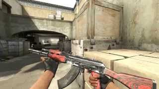 AK47  Red Laminate  Skin Showcase [upl. by Yojal]