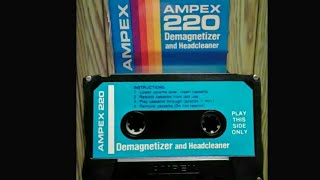 How To Use a Ampex 220 Headcleaner And Demagnetizer For Cassette Tape Players And Recorders [upl. by Motch]