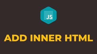 How to Add Innerhtml in Javascript [upl. by Kahl]