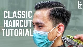 How To Cut A Classic Side Part Haircut On Difficult Hair  FULL MENS HAIRCUT TUTORIAL [upl. by Rorry]