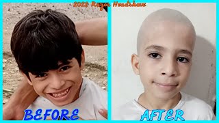 A Cute 75 Years Old Boy Gets Her Summer Smooth Razor Headshave At Home By My Self 2022 [upl. by Eyahs]