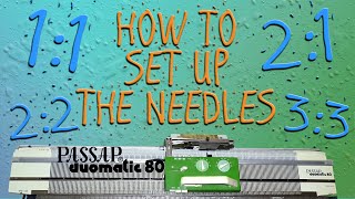 How to set up the Needles on the Passap Duomatic 80 Knitting Machine [upl. by Rephotsirhc753]