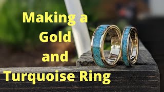 How to inlay turquoise into rings and other Jewelry [upl. by Gniliem]