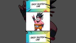 How to Draw Ninja Patrick Star Character  Step By Step  Digital ART digitaldrawing [upl. by Selinski320]