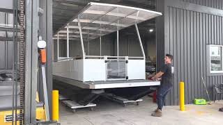 Pontoon Boat Manufacturing Australia BBQ boats on polyethylene floats [upl. by Sheryle]