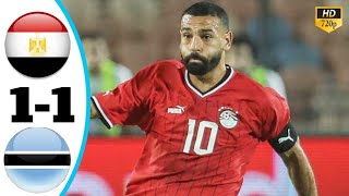 Egypt Vs Botswana 11 All Goal Highlight Today Match 2024 [upl. by Issie]