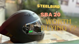 Unboxing Steelbird helmet  SBA 20  specification  price [upl. by Nadabb318]