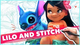 DRAWING LILO amp STITCH [upl. by Marder38]