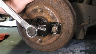 How to remove a seized on drum brake [upl. by Heber]