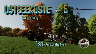 ❤️‍🔥FS22Ostseeküste map  Episode  5 1  first part of the LIVE [upl. by Fitzpatrick]