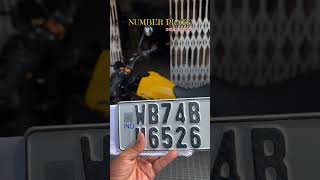 new bike number plate installation  450cc guerilla royalenfield newmodel2024 youtubeshorts [upl. by Hillary]