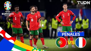 ¡Tanda de penales COMPLETA  Portugal 35 Francia  UEFA EURO 2024  4tos  TUDN [upl. by Ybbob]