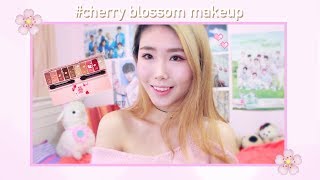 Etude House Cherry Blossom Palette Makeup amp Swatches 🌸 에뛰드 벚꽃에디션 체리블라썸 메이크업 [upl. by Yvel]