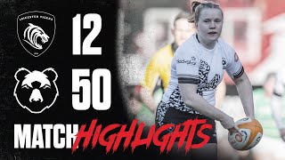 BEARS STORM TO VICTORY AT WELFORD ROAD  Highlights Leicester Tigers Women vs Bristol Bears Women [upl. by Spears]