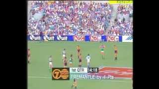 AFL  First ever derby  West Coast vs Fremantle 1995 full game [upl. by Eleon]