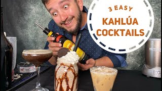 3 Kahlua Cocktail Recipes  How to make Mudslide White Russian amp Espresso Martini  ALCOHELLO [upl. by Ingrid545]