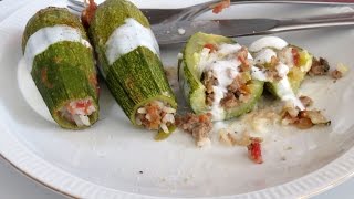 Zapallitos Calabacines Rellenos  The Frugal Chef [upl. by Yaned]