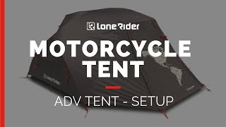 ADV Tent  The Motorcycle Tent  Setup [upl. by Alohs750]